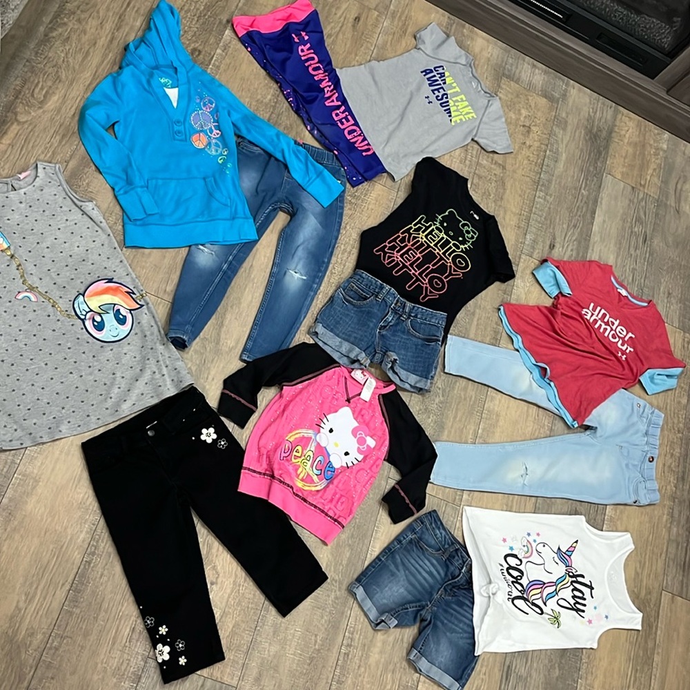 Girls Size 7 Clothing Bundle in Assorted Brands & styles